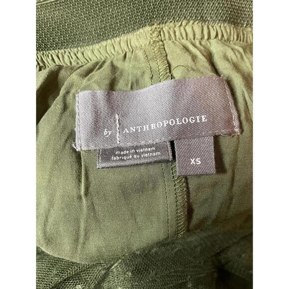 Anthropologie Olive Green Ruffled Tulle Skirt XS - Picture 3 of 6